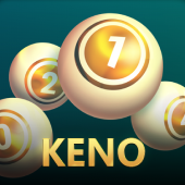 Throw pillow Keno cards game icon